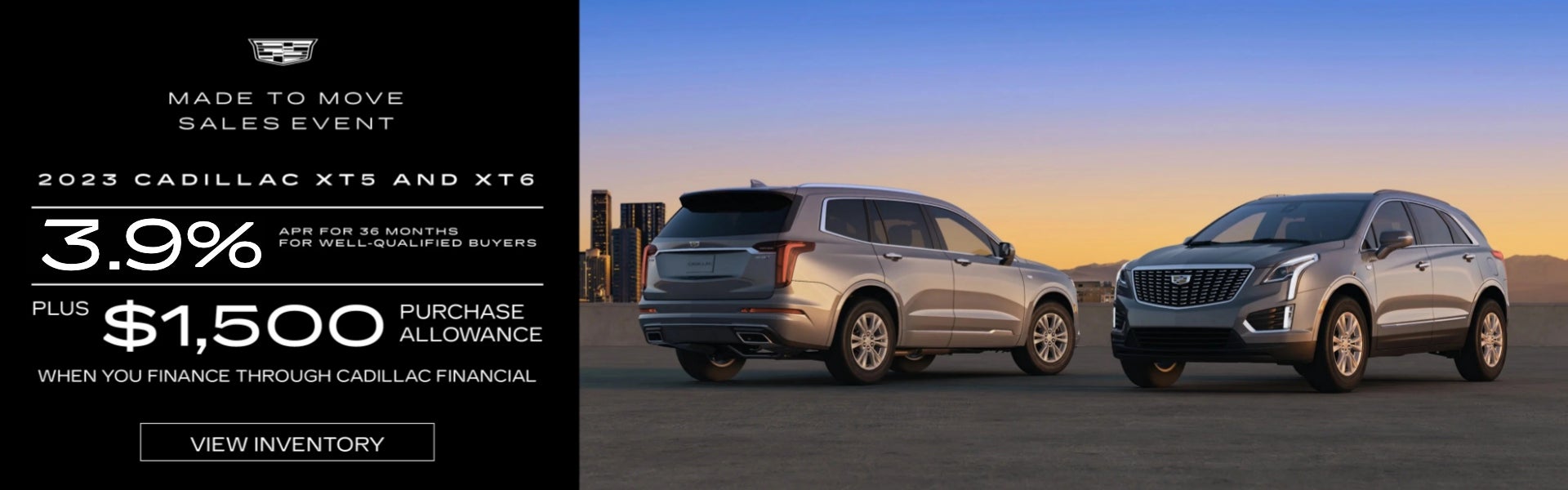 2023 XT5 and XT6 APR offer plus purchase allowance
